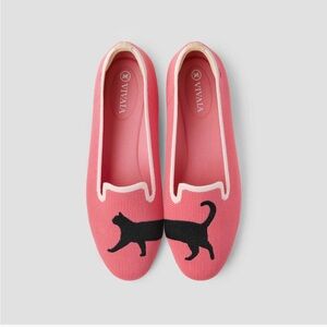 Round-Toe Embroidered Loafers (Audrey)